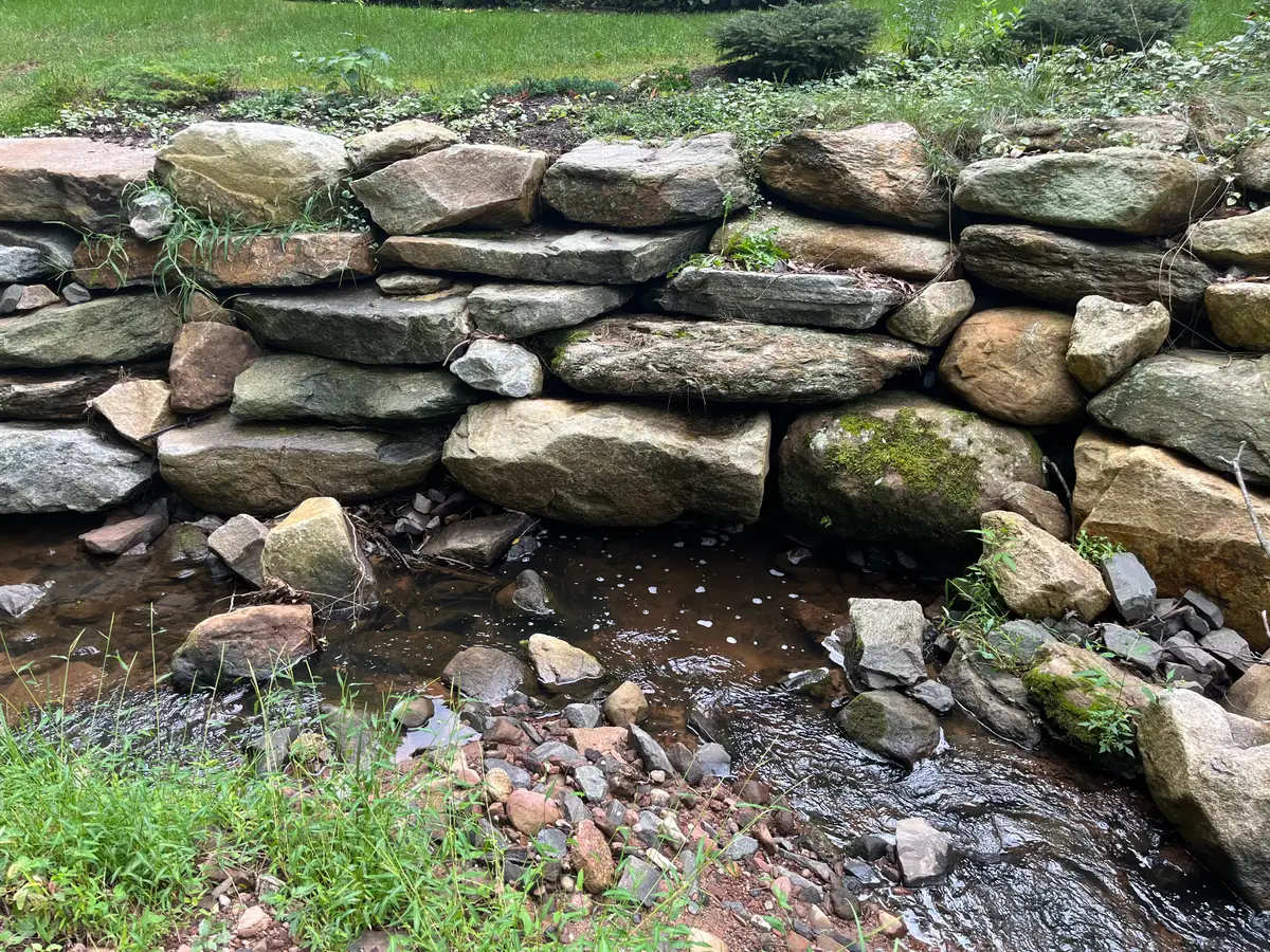 Residential Rock Log installation