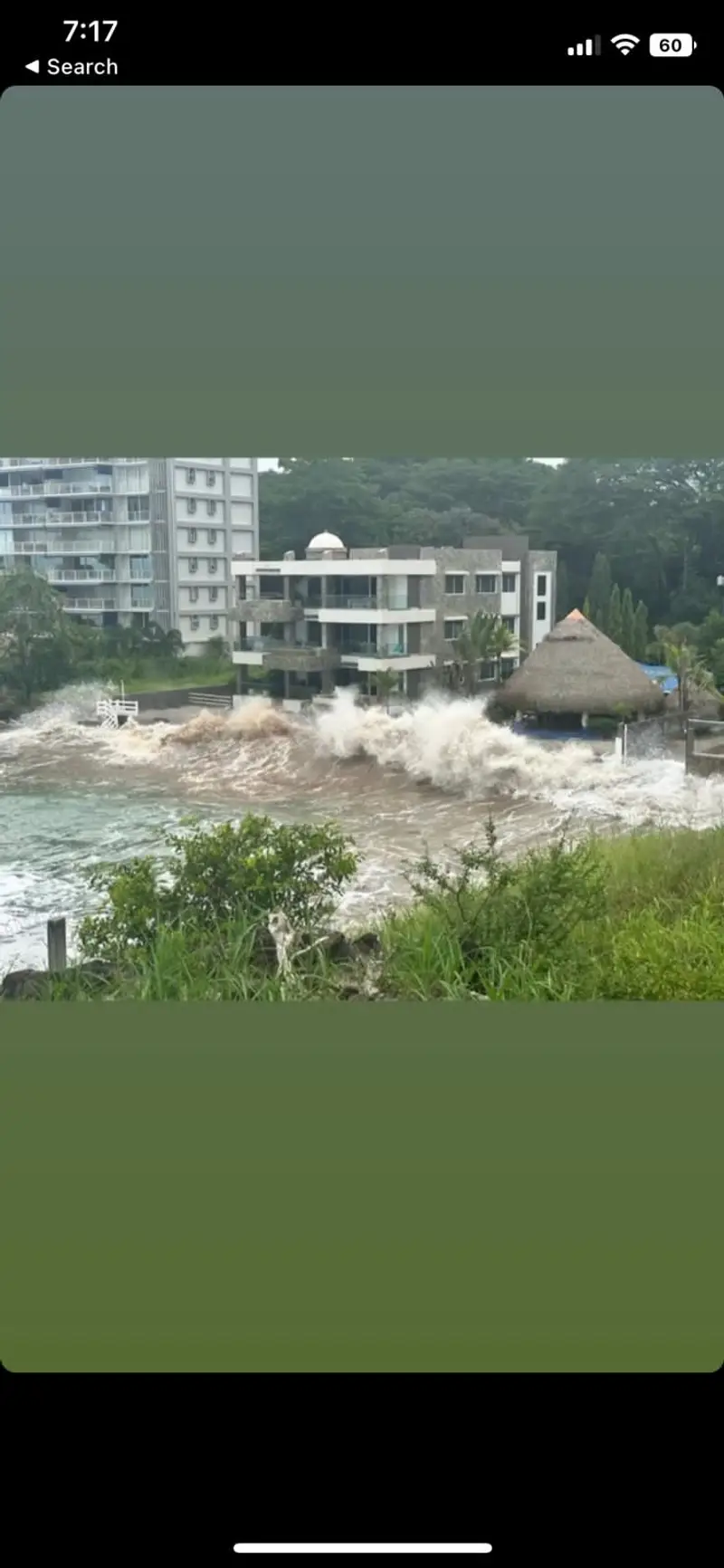 Coastal construction work with rock bags in Panama — photo 6