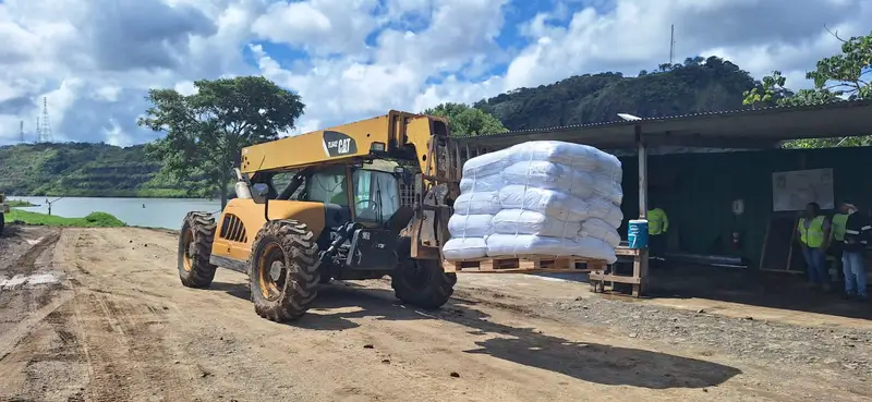 Construction works with rock bags across multiple Panama sites — photo 7