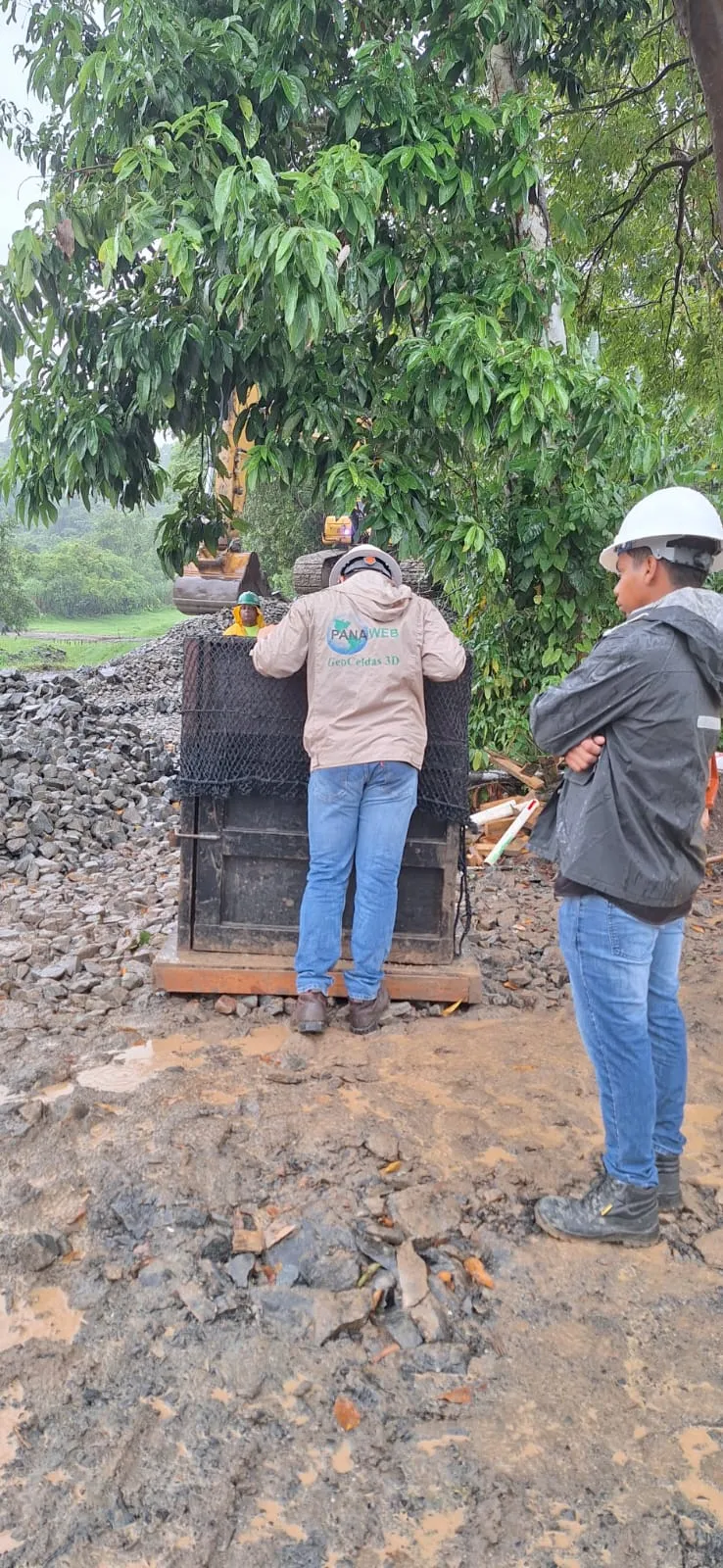 Construction works with rock bags across multiple Panama sites — photo 10