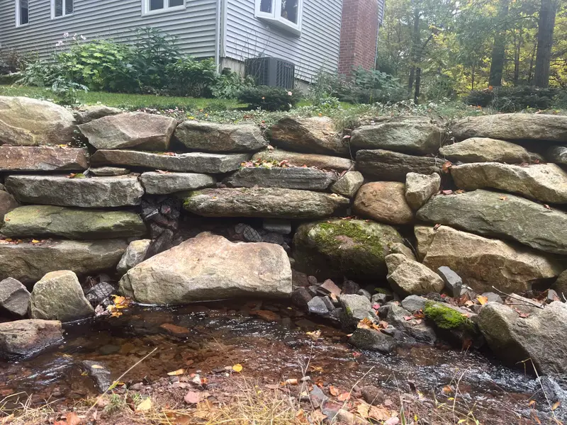 Residential Rock Log installation — photo 2