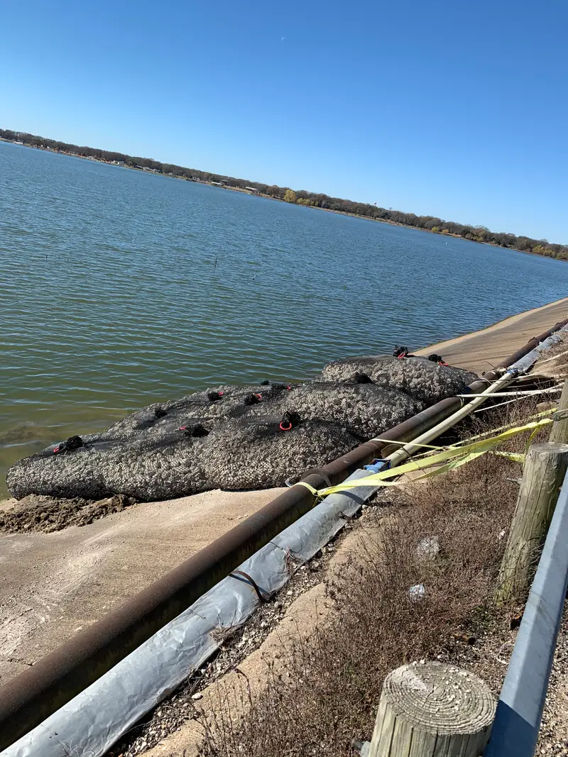 TxDOT bridge scour protection in Rains County, Texas — photo 2