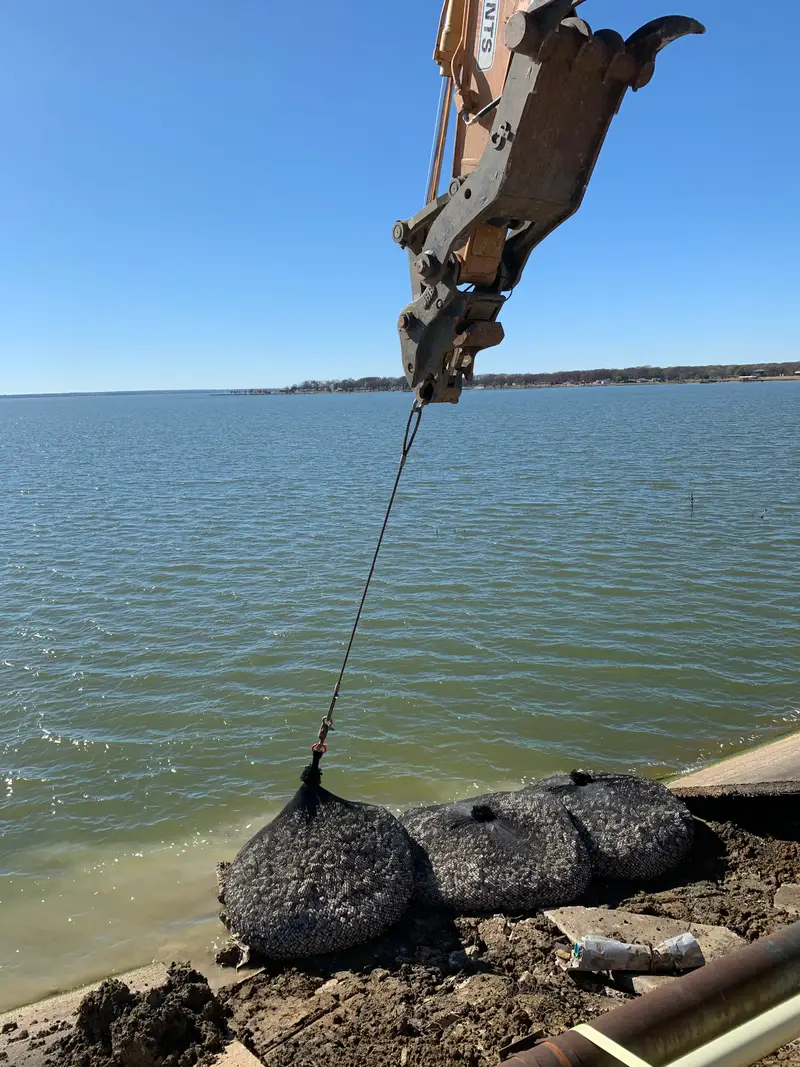 TxDOT bridge scour protection in Rains County, Texas — photo 3