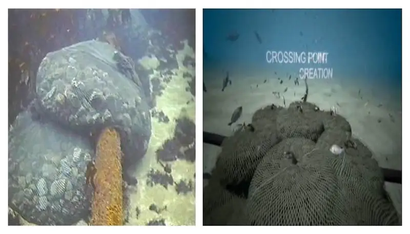 Subsea pipeline protection with rock bags — photo 4